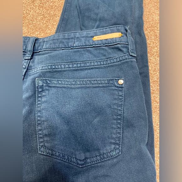 slim stet fit indigo jeans Anthropologie Pilcro and the Letterpress Jeans sz 27 - Picture 3 of 12